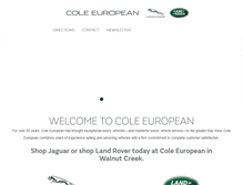 Tablet Screenshot of coleeuropean.com